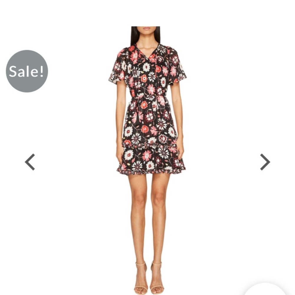 Kate Spade Casa Flora flutter sleeve dress